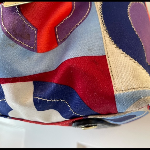 Coach Statement Blue, White, Red, Purple Handbag - Picture 3 of 11